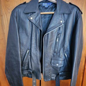 Polo Biker Leather Jacket